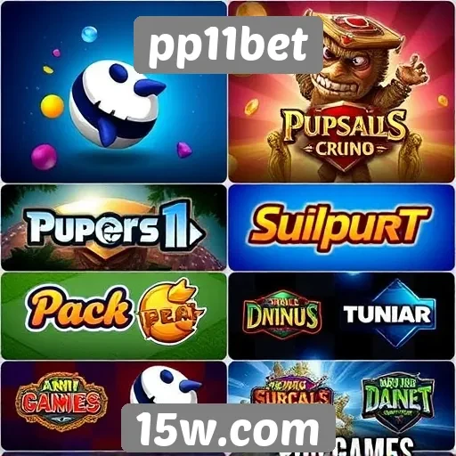 Diversidade de jogos disponíveis na plataforma pp11bet